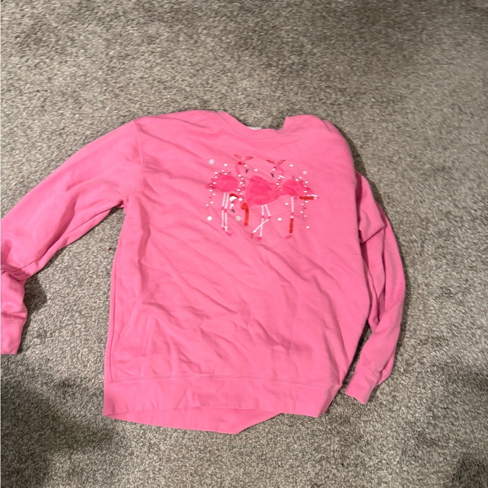 Living Fully Pink Graphic Sweatshirt